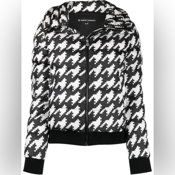 Perfect Moment Houndstooth Down Jacket - Size XS - Picture 1 of 6